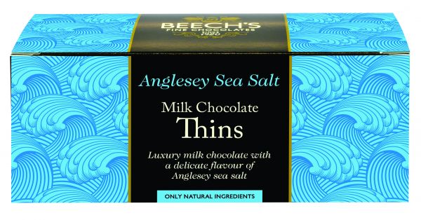 Anglesey Sea Salt Milk Chocolate Thins 150g x 8