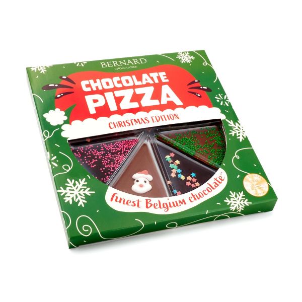 Christmas Milk & Dark Chocolate Pizza 105g x 10