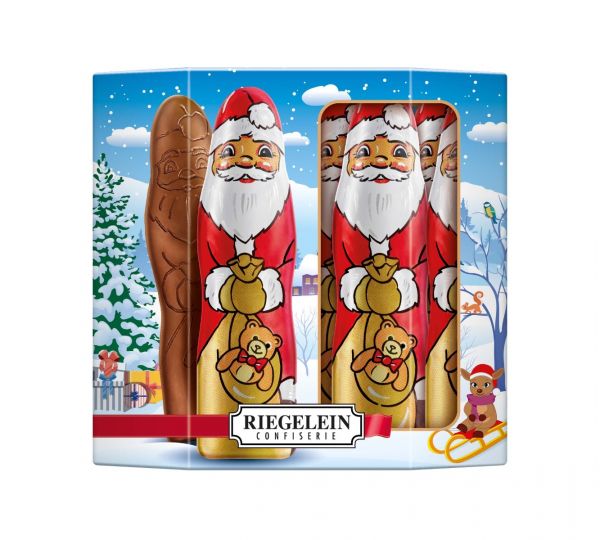 Solid Chocolate Santas 125g x 36