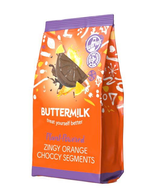 Buttermilk Zingy Orange Crisp Chocolate Segments 100g x 7