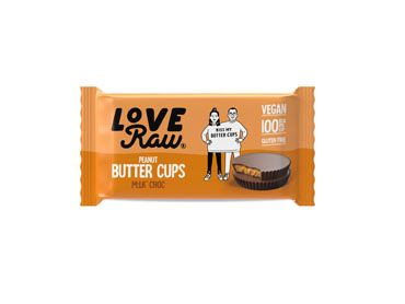 LoveRaw M:lk Choc Butter Cup - Peanut Butter 34g x 18