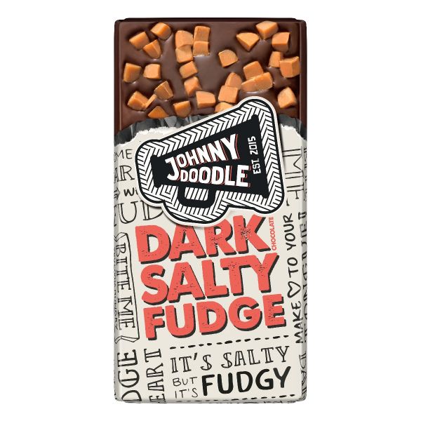 Johnny Doodle Dark Salty Fudge 150g x 10