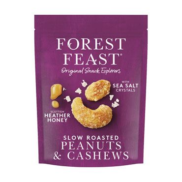 Forest Feast Scottish Heather Honey Roasted Cashews & Peanuts 120g x 8