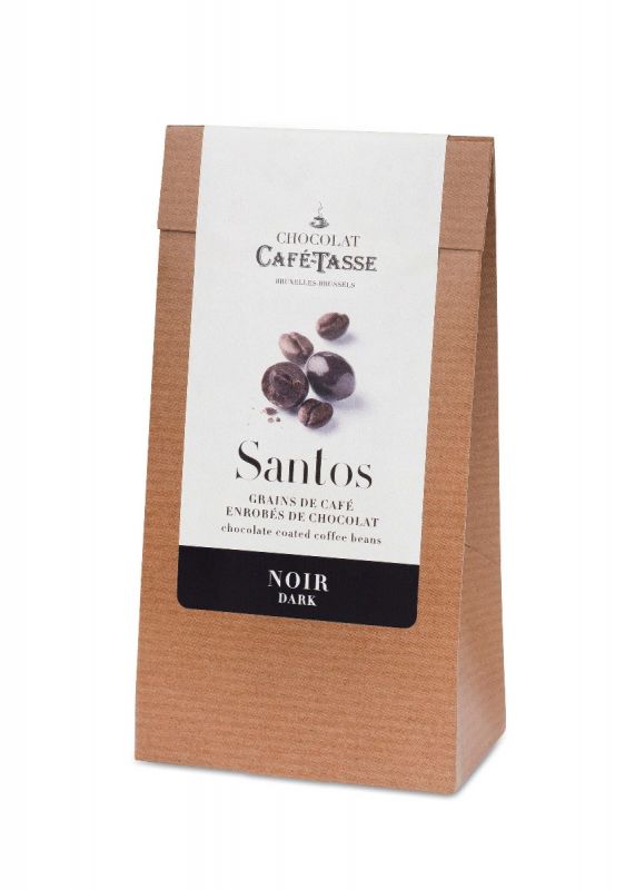 Santos Dark Chocolate Coffee Beans 125g  x 12