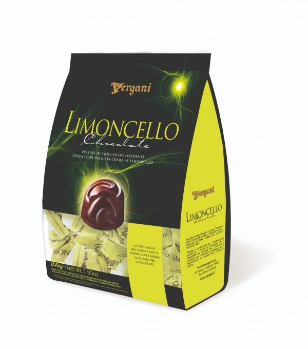 Dark Chocolates Pralines with Limoncello Flavoured Cream 200g x 24