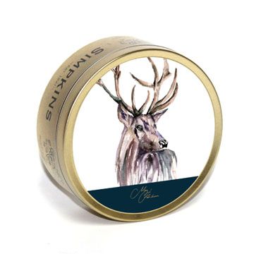 Meg Hawkins Stag Tin with Mixed Fruits Drops 175g x 6