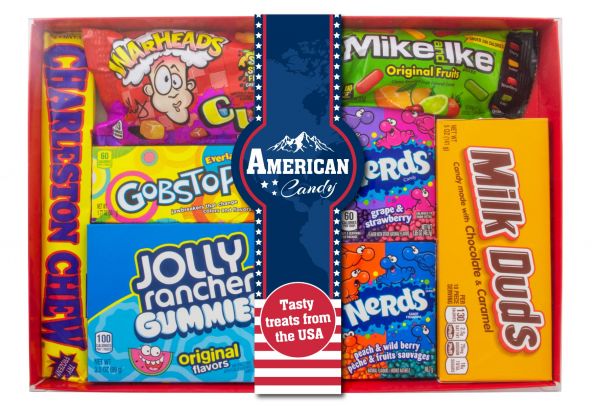 American Candy Hamper 557g x 7 (contents may vary)
