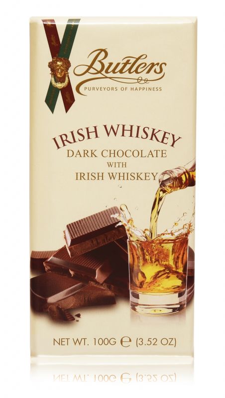 Irish Whiskey Dark Chocolate Bar 100g x 18