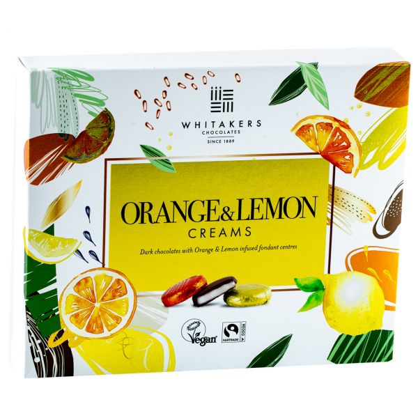 Foiled Orange & Lemon Cremes 200g x 8