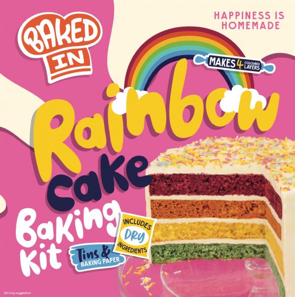 Baked In Rainbow Cake Kit 970g x 6 Zero VAT