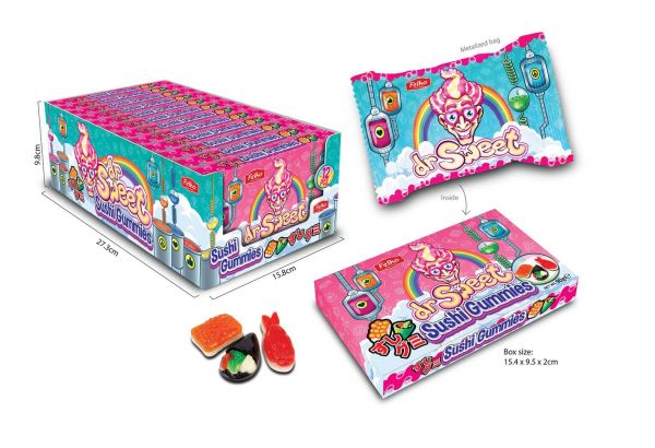 Dr Sweet Theatre Box Sushi Gummies 90g x 12