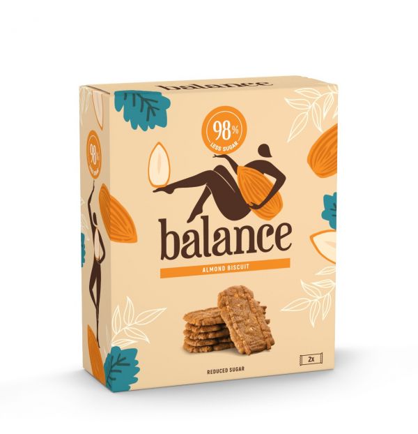 Balance Sugar Free Almond Biscuits 110g x 12 Zero VAT