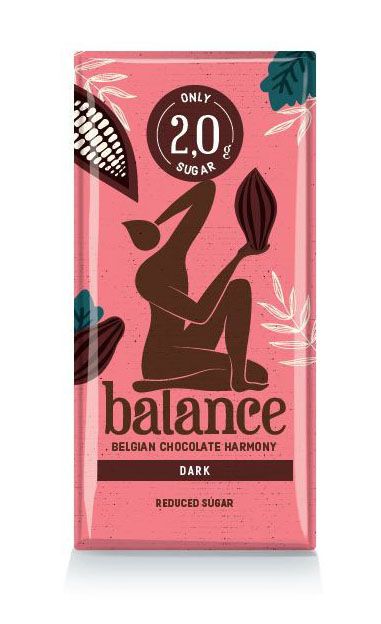 Balance Reduced Sugar Dark Tablet 100g x 12