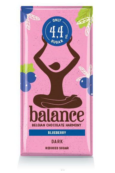 Balance Reduced Sugar Dark Blueberry Tablet 100g x 12