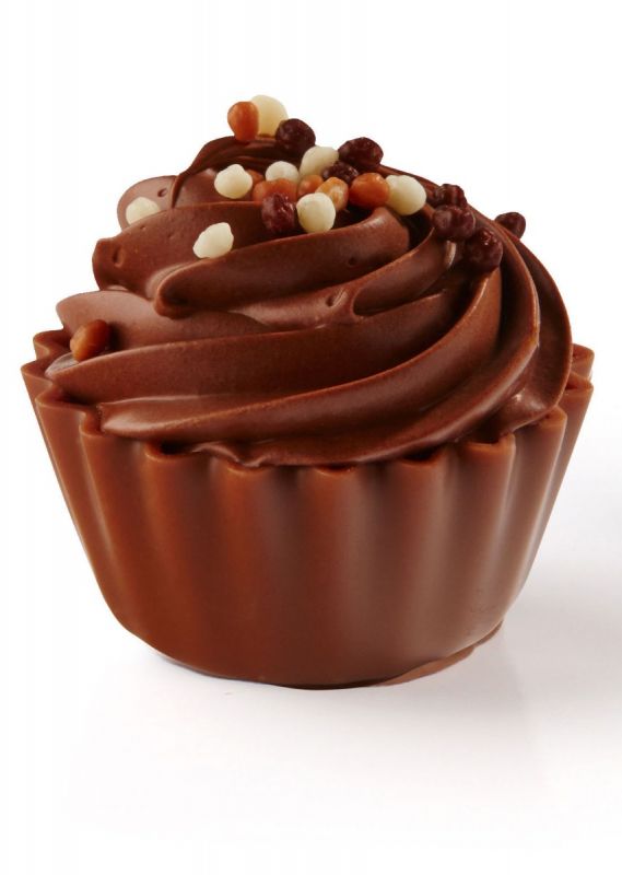 Cupcake - Dark Chocolate Ganache and Chocolate Cream x 1670g (+/- 89 pcs )