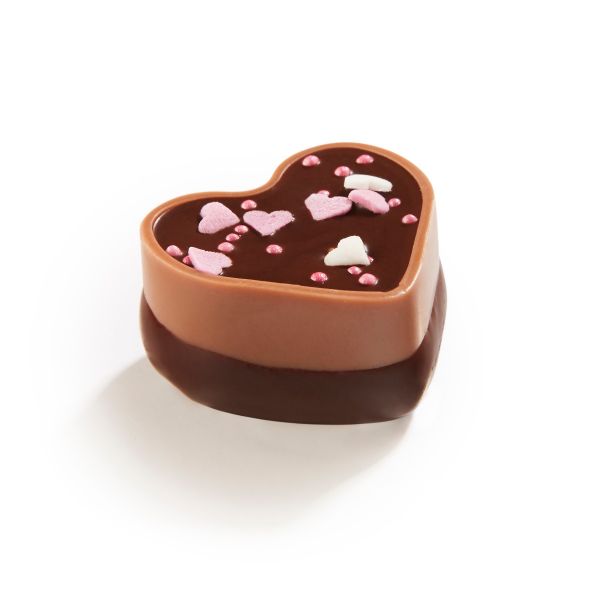 Sprinkled Heart - Dark Chocolate Mousse (11.6g +/- 117pc) 1.36kg