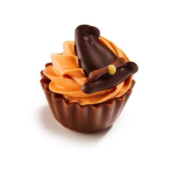 Witch hat cupcake - Salted caramel and orange crème x 1,8kg (+/- 87pc)