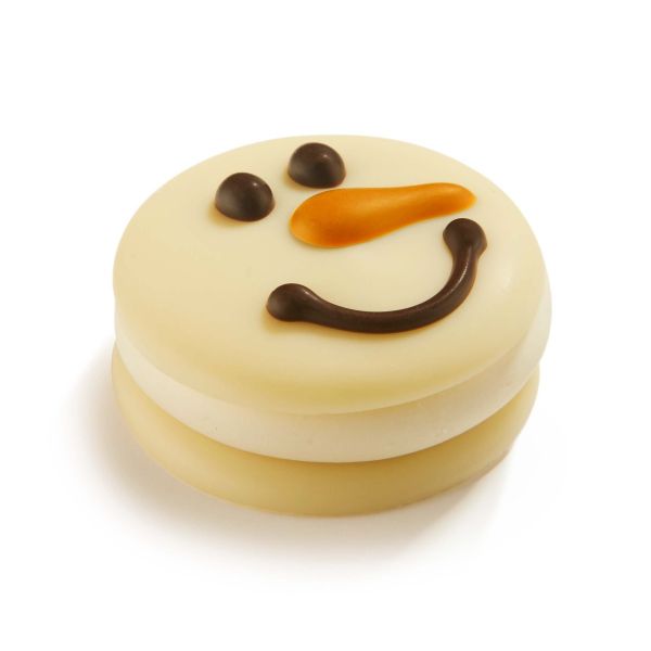 Snowman Macaron - Straciatella Crème 1.22kg (+/- 79 pcs)