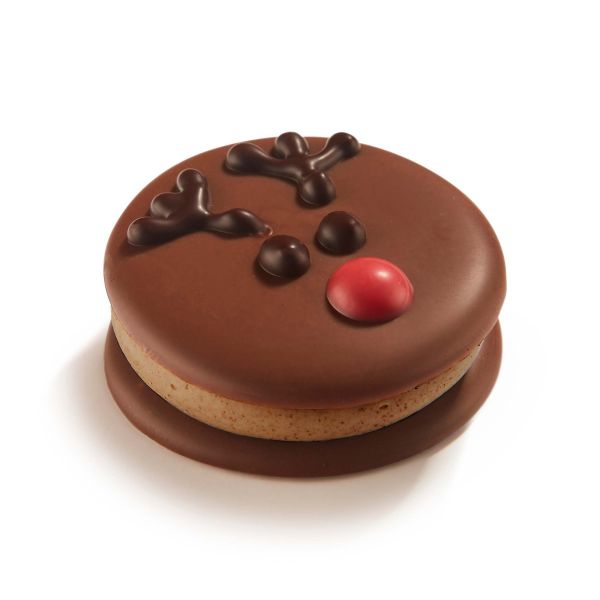 Rudolf Macaron - Brownie Crème 1.22kg (+/- 79 pcs)