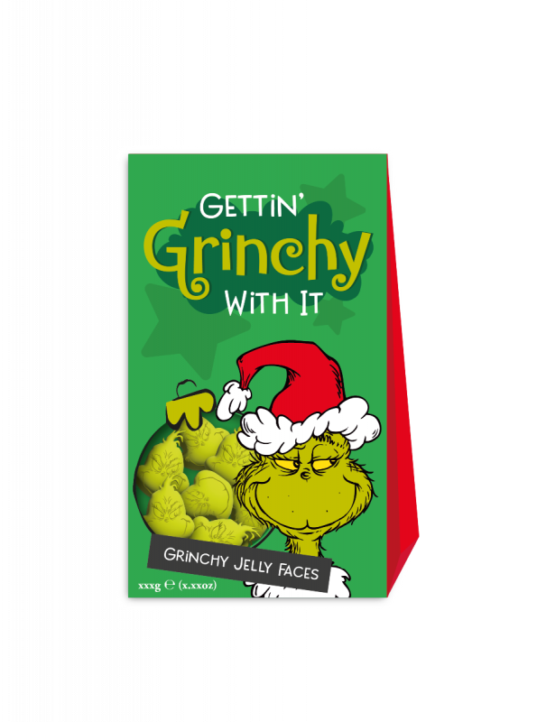 The Grinch Jelly Faces Aframe 100g x 7