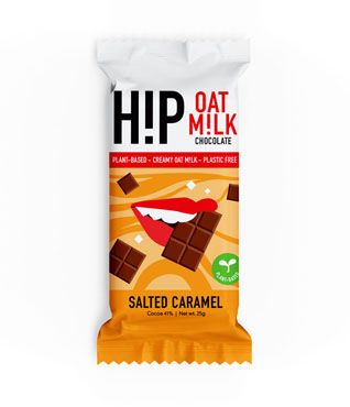 HiP Oat Milk Chocolate Bar - Salted Caramel 25g x 24
