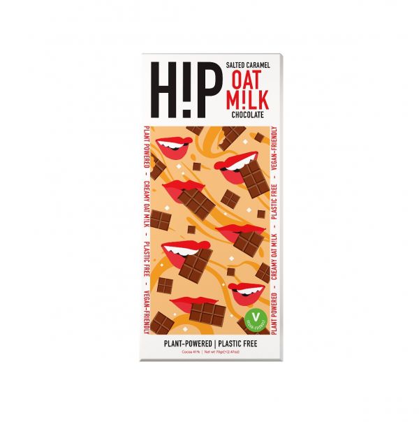 HiP Oat Milk Chocolate Bar - Salted Caramel 70g x 12