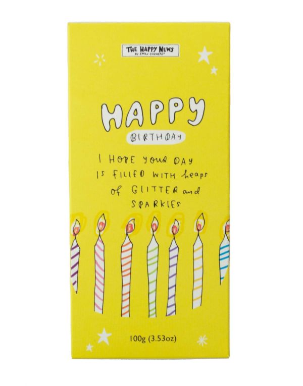 Happy Birthday - Chocolate Bar 100g x 12