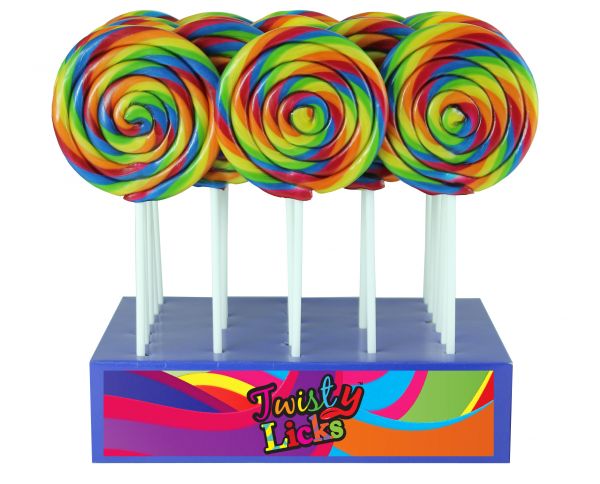 Spiral Rainbow Lolly 100g x 24