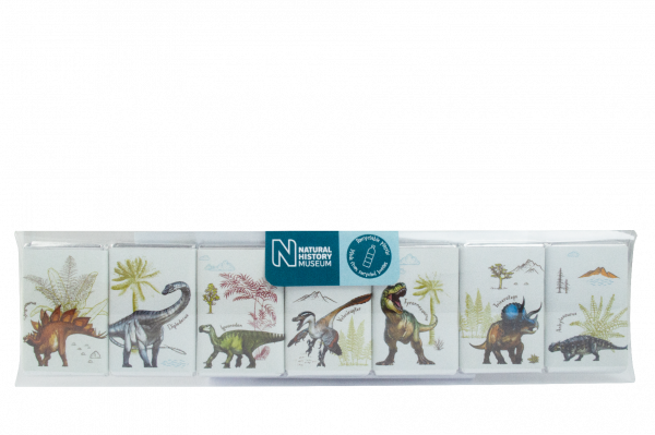 NHM Dinosaurs Milk Chocolate Neapolitans 59.5g x 16