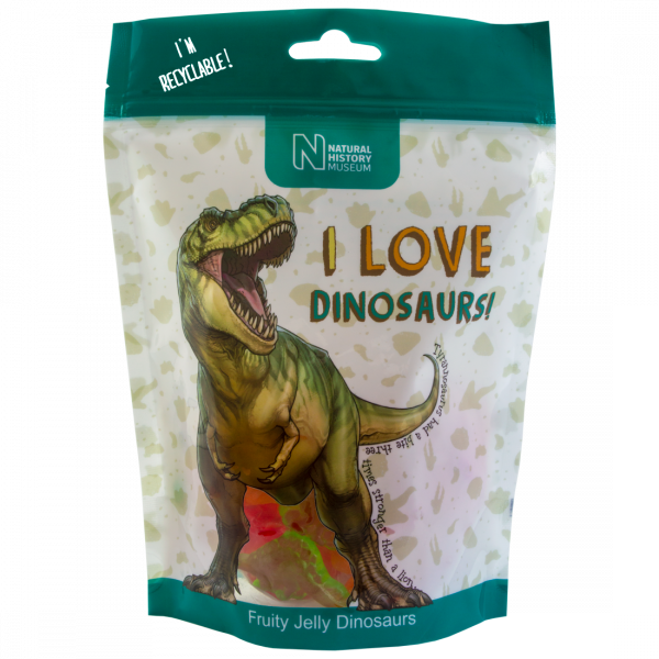 NHM Jelly Dinosaurs Share Bag 180g x 16