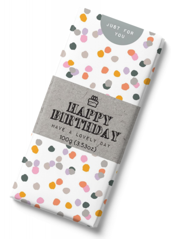 Happy Birthday Milk Chocolate Bar 100g x 12 DATED 31/03/2024
