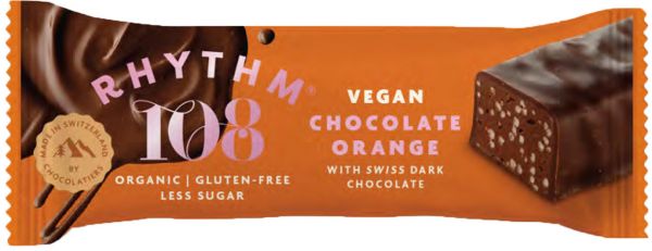 Swiss Dark Chocolate Orange Bar - Vegan, Organic  33g x 15 GBORG04