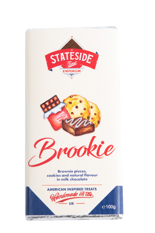 Brookie Brownie and Cookie Milk Chocolate Bar 100g x 12