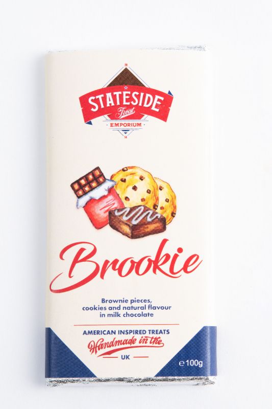 Brookie Brownie and Cookie Milk Chocolate Bar 100g x 12 DATED 24.04.2024