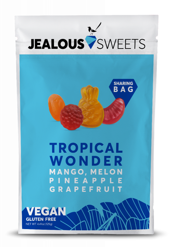 Tropical Wonder Share Bags - Mango,Melon,Pineapple,Grapefruit 125g x 7