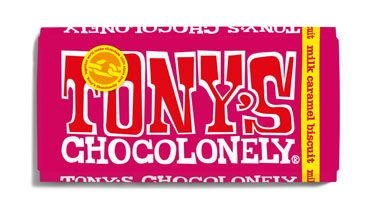 Tony's Chocolonely Milk Caramel Biscuit 180g x 15