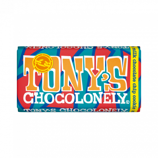 Tony's Chocolonely Milk Chocolate Chip Cookie 180g x 15