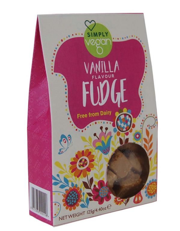 Simply Vegan Vanilla Fudge 125g x 12