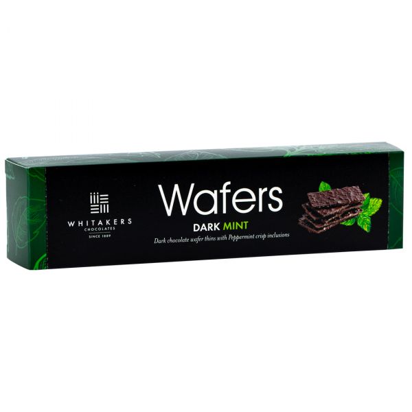 Dark Mint Wafers 175g x 12, Fairtrade, Vegan