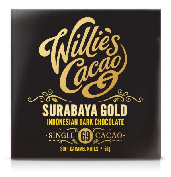 SURABAYA GOLD 69, Indonesian Dark Chocolate, soft caramel notes 50g x 12