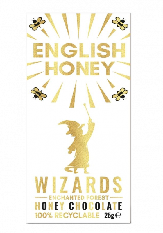 Wizard Kids English Honey Chocolate Bar 25g x 12