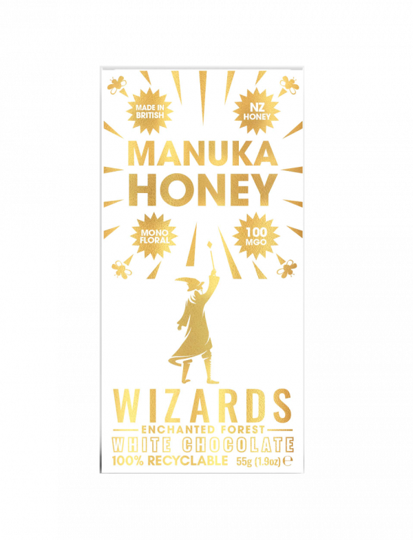 Wizards Manuka Honey White Chocolate 55g x 12