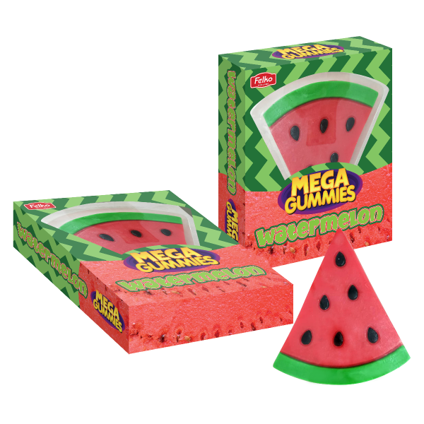 Mega Gummies - Watermelon 19 cm wide 600g x 4