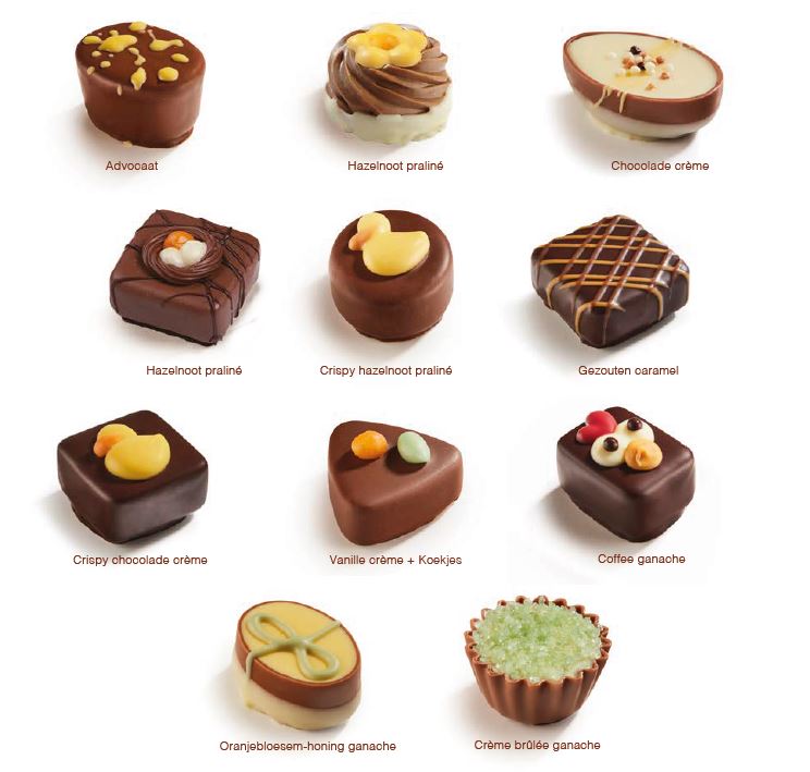 Assorted Easter Chocolate Pralines x 2.5kg  (+/- 147pc)