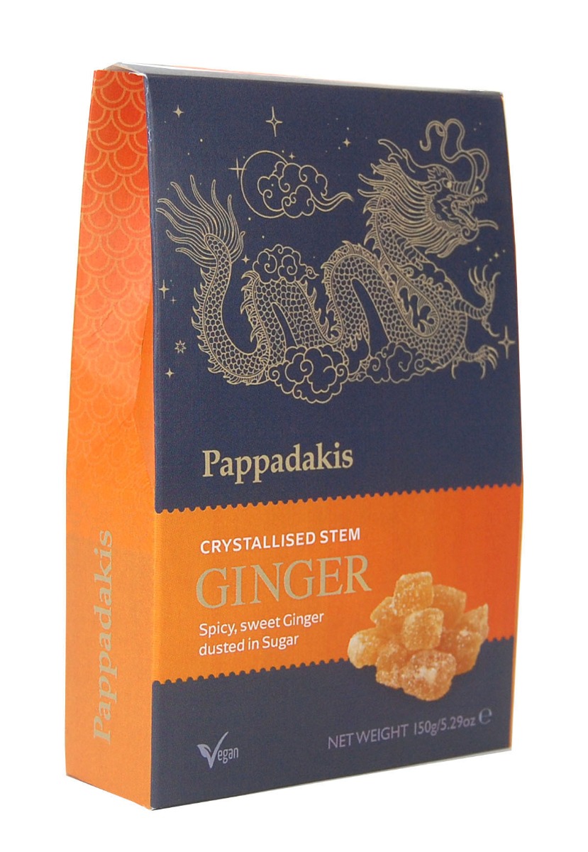 Crystallised Stem Ginger 150g x 12 - Vegan