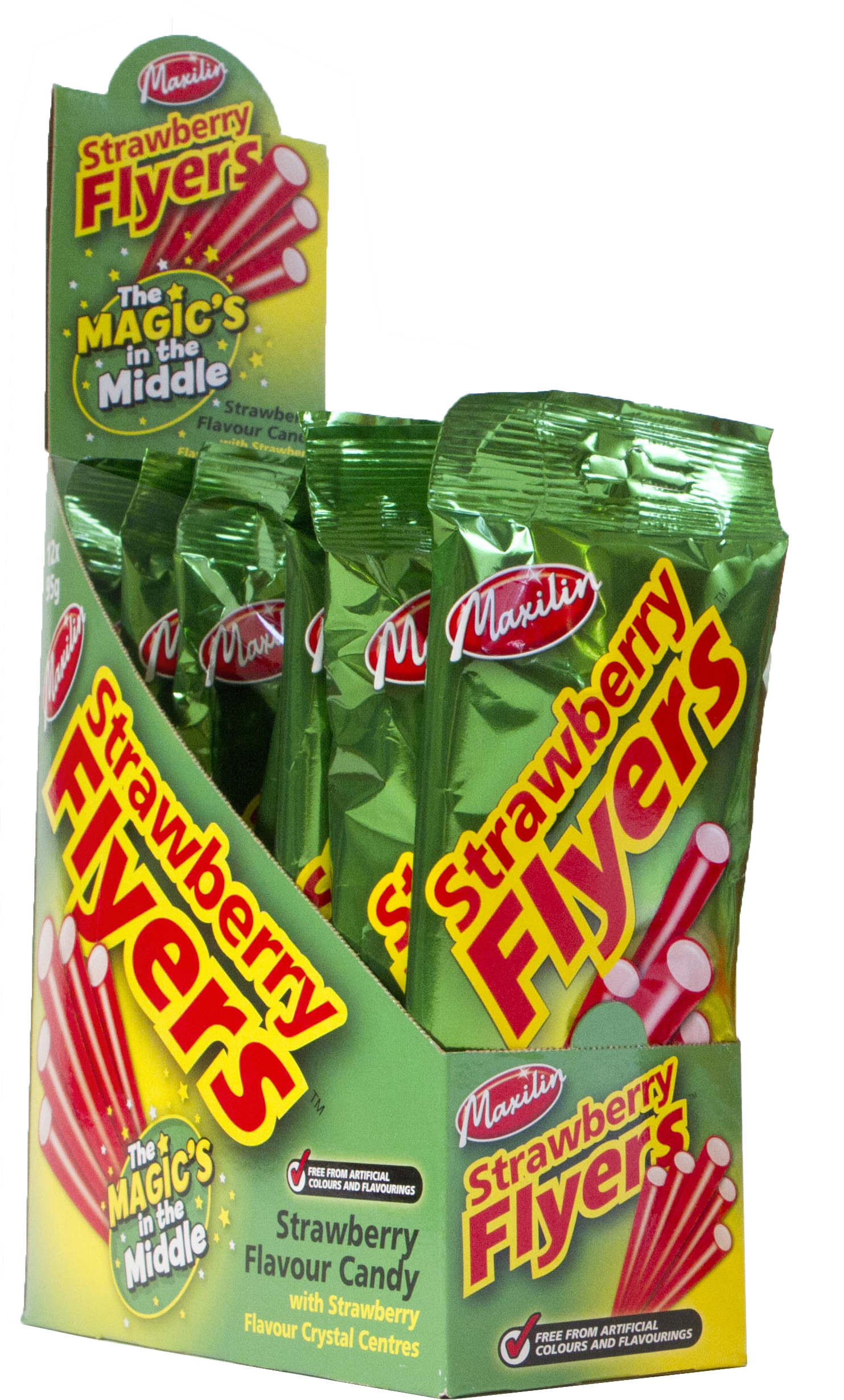 Strawberry Liqorice Flyers 90g x 12