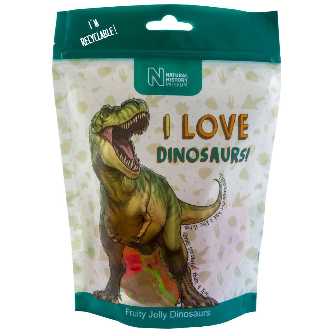 NHM Jelly Dinosaurs Share Bag 180g x 16