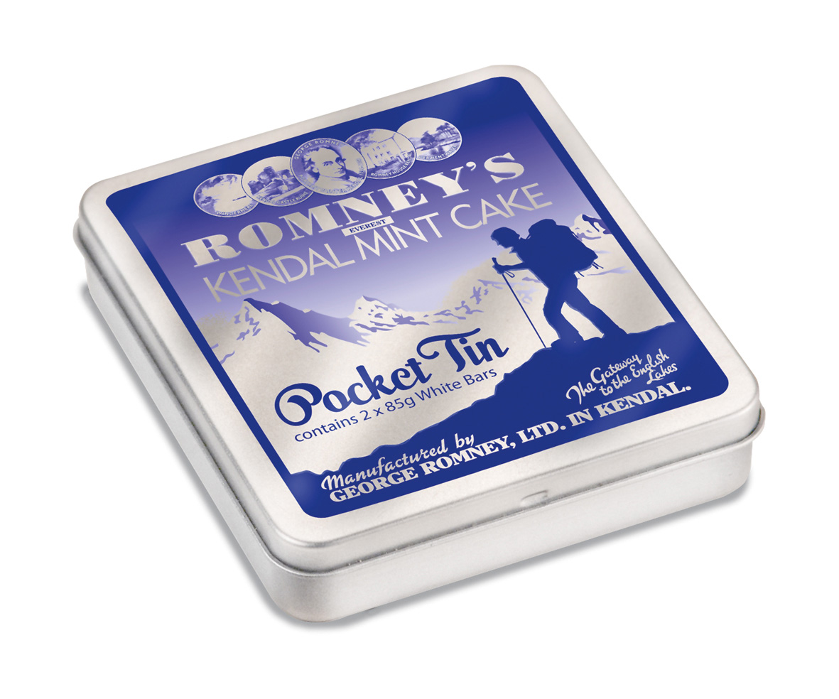 Pocket Tin of Romney's Mint Cake (2x85g) 170g x 16