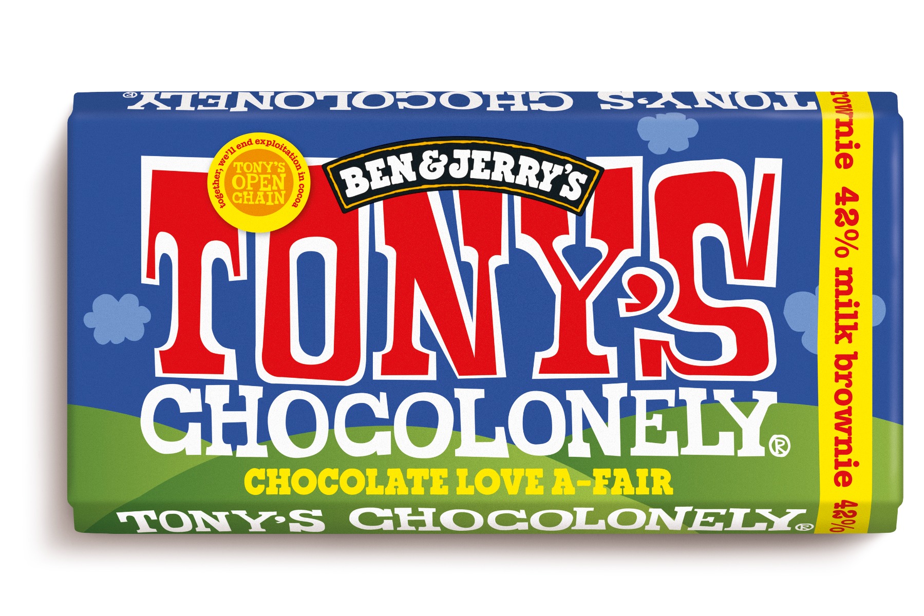 Tony's Chocolonely Dark Milk Brownie 180g x 15 FAIRTRADE