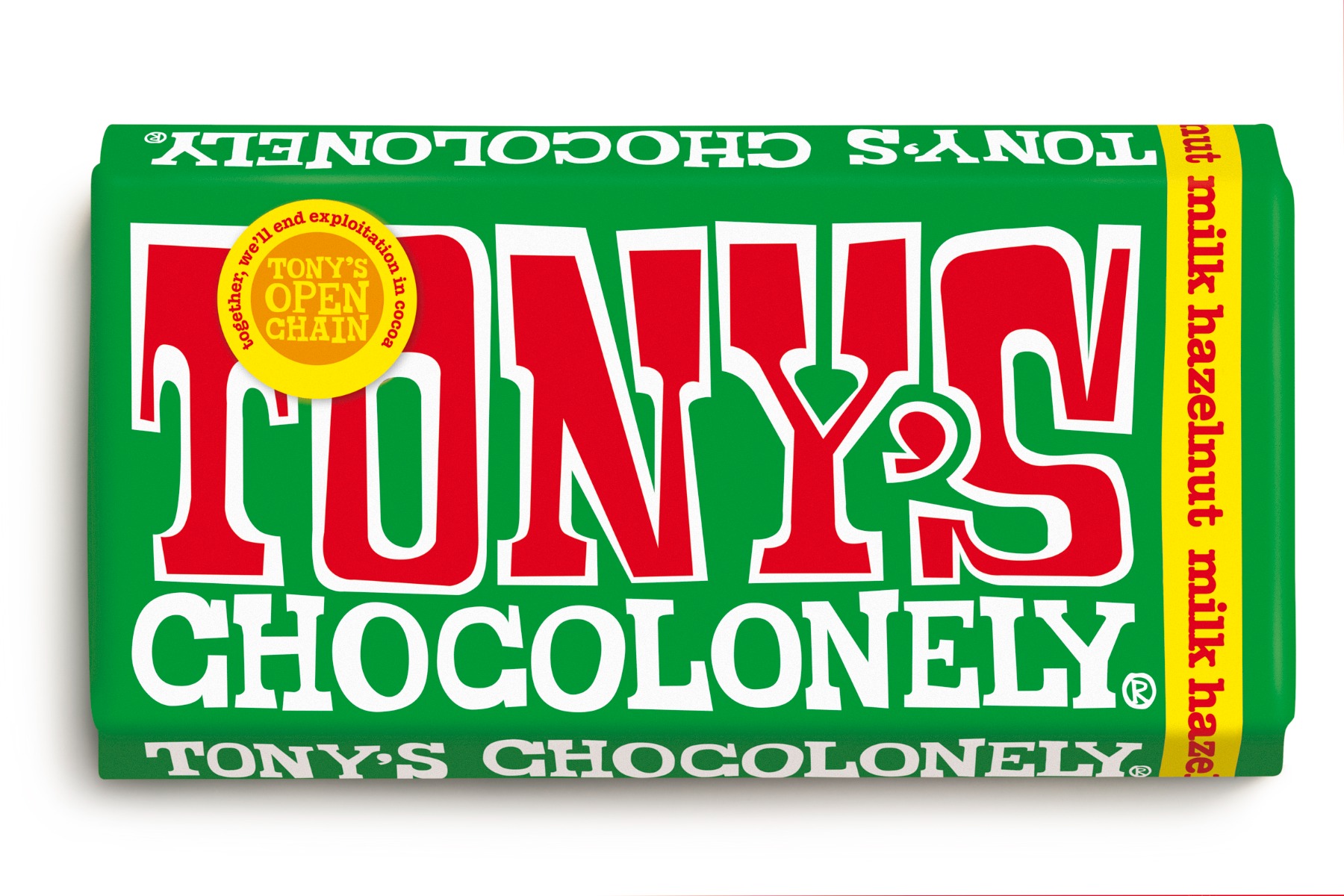 Milk Chocolate Hazelnut 180g x 15 FAIRTRADE